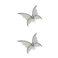 thumbnail image 1 of Qarigey Butterfly Fairy Wing Fancy Dress Costume Dress Girls Child Festival Prop up Negro 2Conjunto, 1 of 6