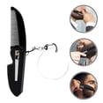 thumbnail image 4 of Peine plegable portátil de viaje, peine de bolsillo plegable, peine para barba, peine de dientes finos, llavero, espejo ovalado para hombres, 4 of 6