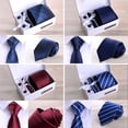 thumbnail image 3 of Bangcool Necktie Box Set Formal Pocket Handkerchief Tie Bar Clip Party Cufflinks for Man, 3 of 6