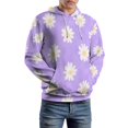 thumbnail image 5 of Chic Daisy Floral Pattern Men's Women New Sweatshirt Hoodie Men's Plus Size Sweatshirt Hooded Sweatshirt 3d Printed Street Men's Cloth, 5 of 6