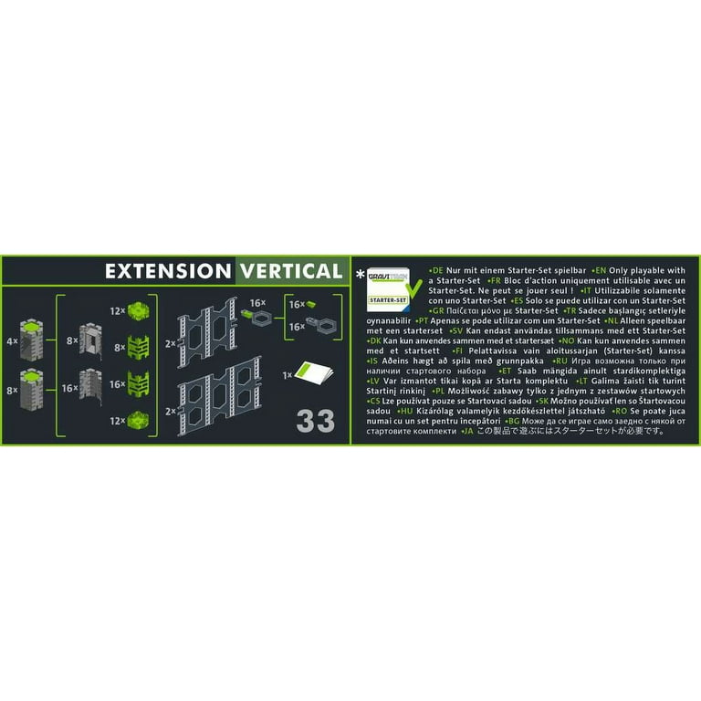 What's in the GraviTrax PRO Vertical Extension? 