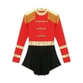 thumbnail image 5 of Haitryli Womens Halloween Ringmaster Bodysuit Sequin Boyshort Jumpsuit Circus Cosplay Costumes Red S, 5 of 7