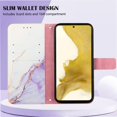 thumbnail image 2 of Case for Samsung Galaxy S23 Plus 5G PU Leather Wallet Kickstand Marble Pattern, 2 of 5