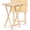Natural, variant on 2-Pack Folding TV Tray & Table, Multifunctional Foldable Set for Eating, Honey Oak