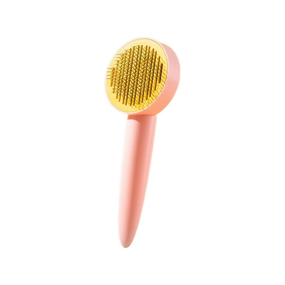 ACDANC Cat Brush,Stainless Steel Slicker Brush for Dogs,Cat Grooming Supplies,Pink,8X3"