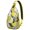 Bright, variant on Sweet Red Strawberry Pattern Travel Sling Bag, Lightweight and Durable Hiking Sling Backpack with Layered Storage for Outdoor Enthusiasts and Students
