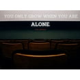 thumbnail image 2 of ArtsyQuotes 24x19 Black Ornate Wood Framed with Double Matting Museum Art Print Titled - Paul Newman Quote: You Are Alone, 2 of 4