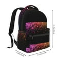 thumbnail image 2 of Haiem Colorful Sparkling Printed School Backpack,Casual Travel Lightweight Backpack,Durable Comfortable Multifunctional Backpack,Laptop Backpack, 2 of 5