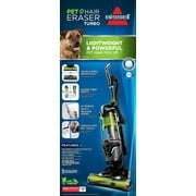 BISSELL Upright Vacuum, Pet Hair Eraser Turbo Pet Friendly, Bagless, Hard Floor and Carpet, with Tangle Free Brush Roll, Extension Wand, 2475, Grey