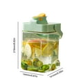 thumbnail image 3 of Dispensador Plástico Portátil 2 3 L Refrigerador Jarra Fría () Verde, 3 of 3