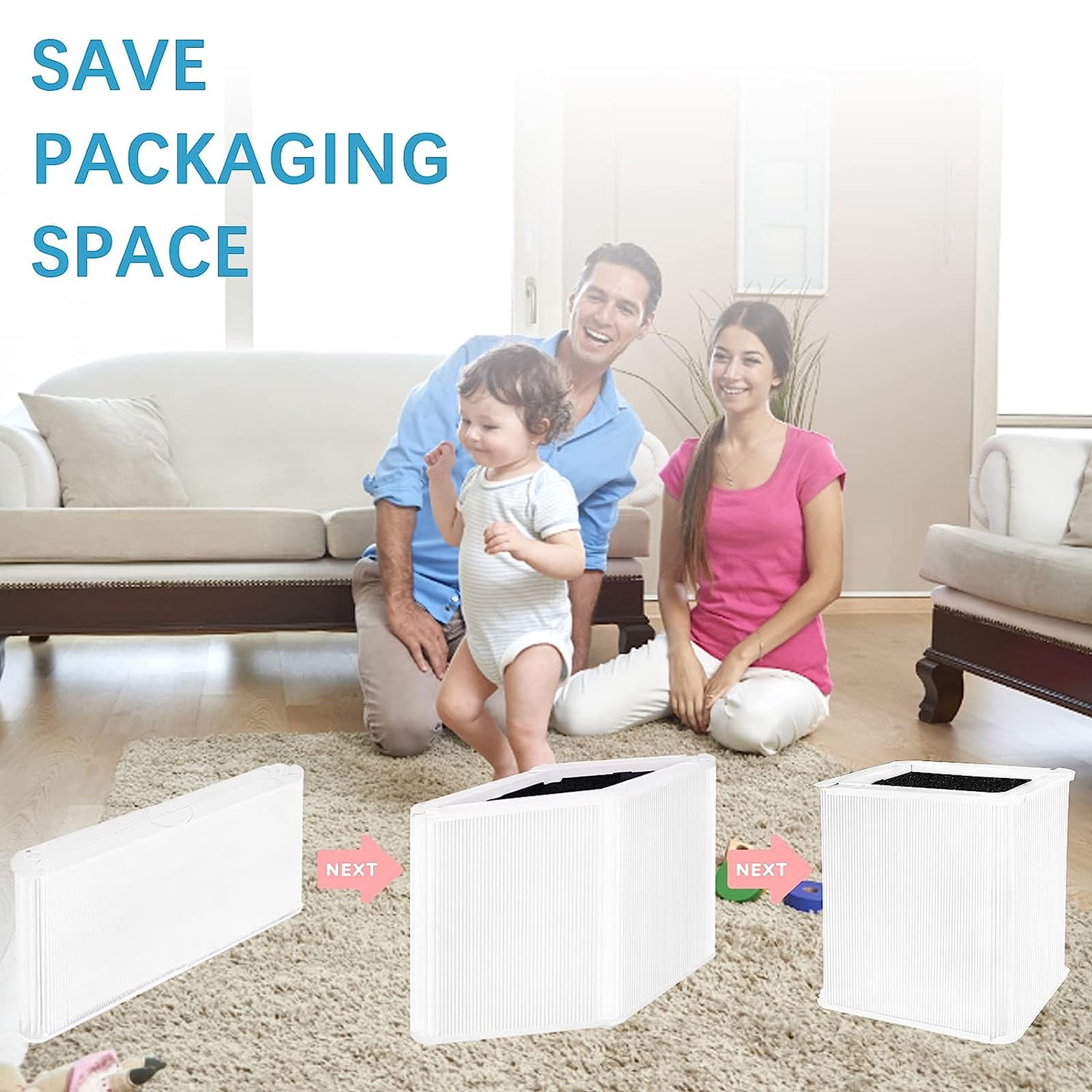 Plastic Air Cleaners Filter Air Purifier Filter Plastic Air Cleaners HEPA Filter Accessories for Blue 211+