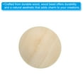 thumbnail image 5 of Uxcell 20mm Half Wood Beads, 200 Pack Unfinished Natural Wooden Beads Round Split Wood Balls for Craft, 5 of 5