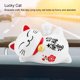 thumbnail image 2 of Gato de la suerte solar Nikou, gato adorable que da la bienvenida a la fortuna y la riqueza, perezoso, acostado, saludando y haciendo señas para la decoración del hogar, la oficina y el automóvil, 2 of 7