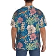 thumbnail image 3 of Kdxio Men's Hawaiian Shirt for Men Short Sleeve Shirt Colorful Flowers Summer Casual Holiday Beach Button Down T-Shirts, 3 of 7