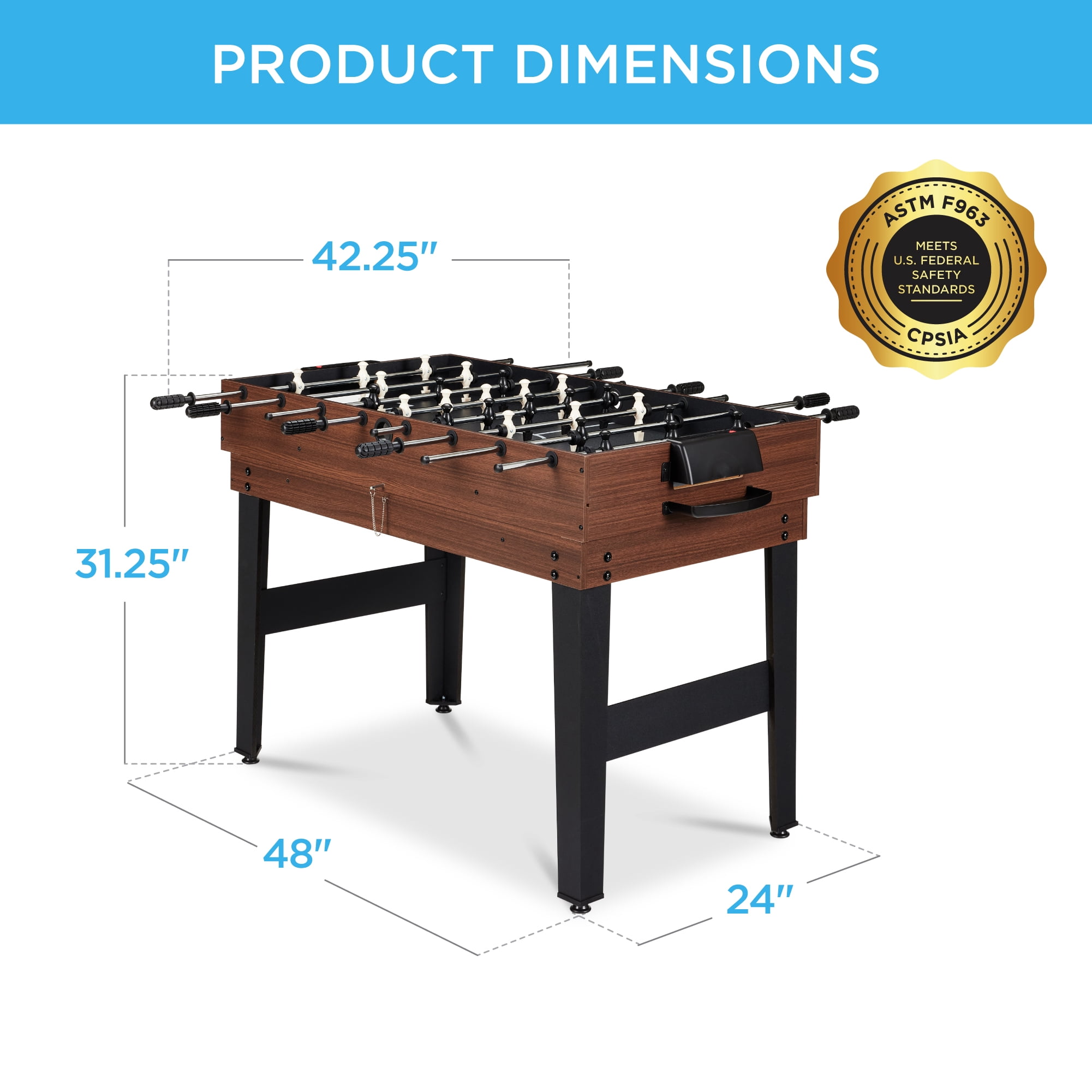 Best Choice Products 2x4ft 10-in-1 Combo Game Table Set w/ Hockey, Foosball, Pool, Shuffleboard, Ping Pong - Black