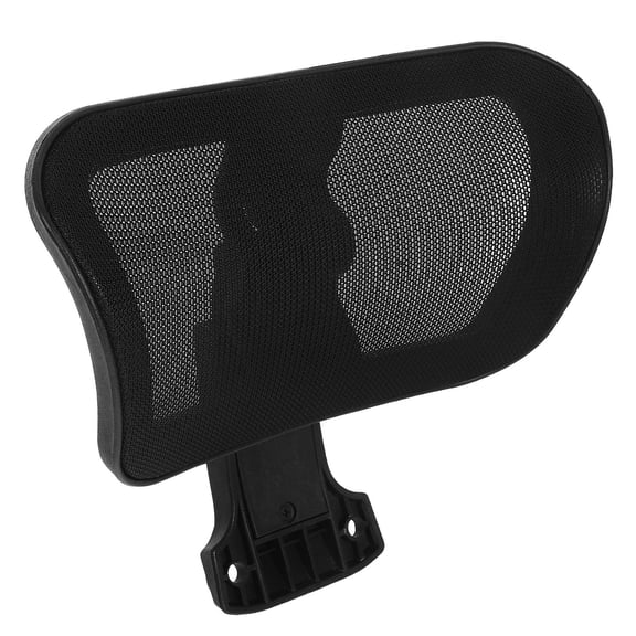 QIFULL Adjustable Black Mesh Office Chair Headrest Attachment Ergonomic Neck Support for Home and Office Use