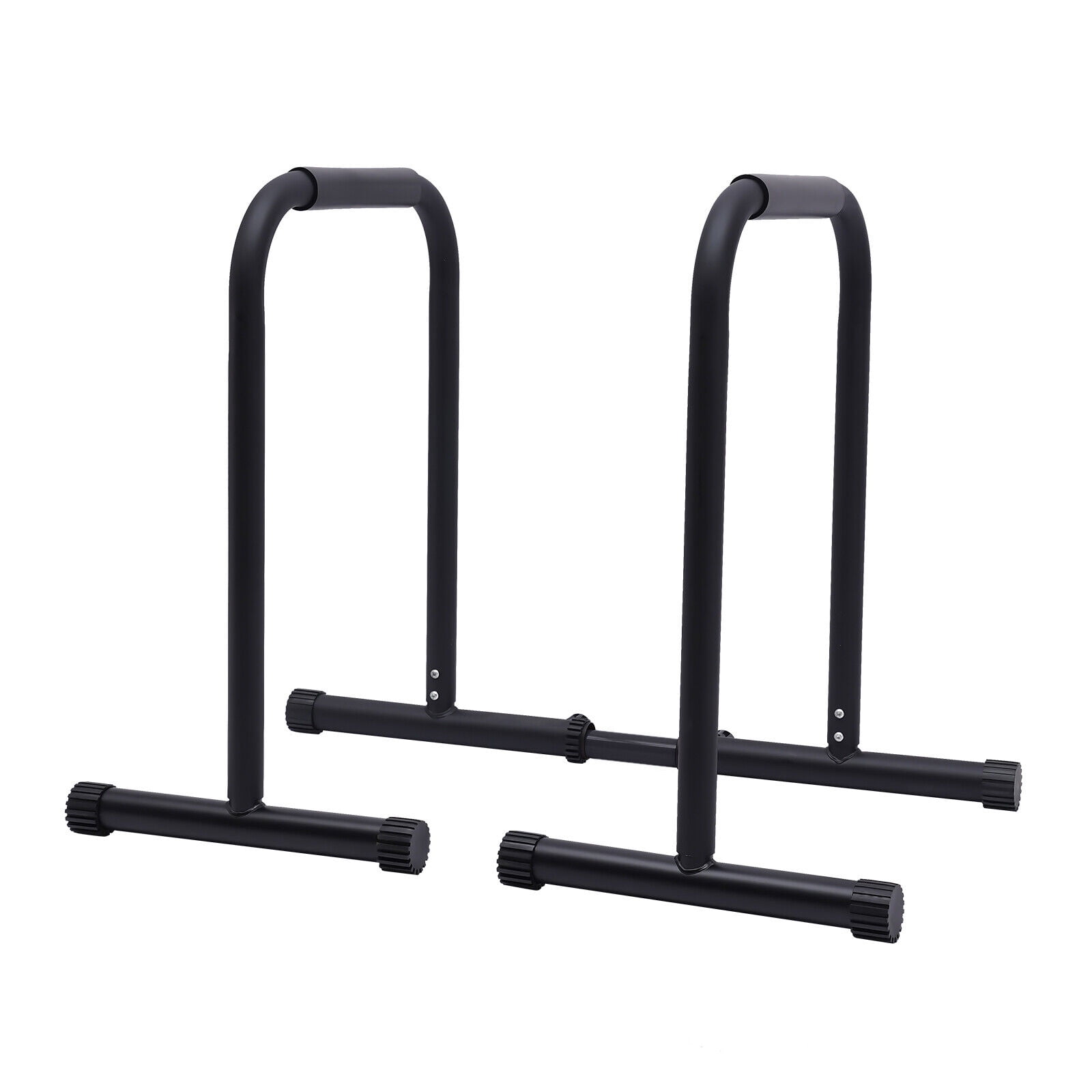 HiKaRiGuMi Removable Dip Bar  Split Single and Double Bars with Anti-slip Foot Pad for Pull-ups, Push-ups, V-shaped Sitting Postures, Folding, Knee Hugging