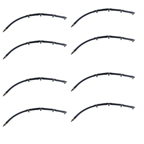 8X 03L130235AD Fuel Return Line Fuel Return Hose Tank Line Hose Pipe Injector Hose Leak Line for 2010-,8 * Fuel Hose,black