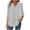 #06 Gray 【New Styles: Mix, Match & Maximize Value】, variant on Women's V Neck Button Down Long Sleeve Tops Shirts Blouses Solid Color Loose Fit Casual Work Office Business Casual Fashion Essential Gift for Women | CSEONE,Army Green L