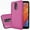 Hotpink, variant on GSA Textured Embossed Lines Case for LG Aristo 4 Plus - Black