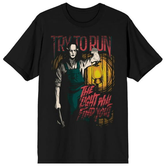 The Conjuring 4: Last Rites (2025) Try to run the light will find you on black Adult T-Shirt-Large