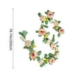 thumbnail image 3 of Imitation Rose Vine, Yellow Faux Flower Garland, 78.74 Inch Wedding Arch Decor, Plastic Home Party Decoration,Vsgery, 3 of 7