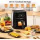 thumbnail image 1 of 5qt air fryer con visual window, 6-in-1 oven con timer y temperature control, 85% less oil, low noise, dishwasher-safe basket, 1 of 5