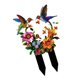 thumbnail image 5 of 2D Birds Decorative Garden Stake Flower Decoración de letreros de letrero acrílico para el exterior para afuera, 5 of 9