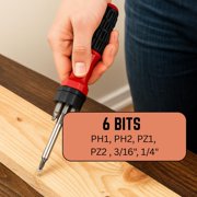 8 Multi Bit 6-in-1 Screwdriver (Artesia Tool: PS-22500)