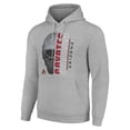 thumbnail image 2 of Men's Starter Heather Gray Arizona Coyotes Half Helmet Fleece Pullover Hoodie, 2 of 3