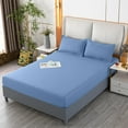 thumbnail image 6 of JingChun 1Pc Double Bed Fitted Sheet Piece Non Slip Fixed Bed Cover All Inclusive Mattress Protection Bed Cover Soft Fiber Suitable for Sleeping Naked, 6 of 6