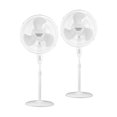 thumbnail image 1 of Ventilador de 3 Velocidades Blanco 2 Piezas Tsi-sf182-wht Sharper Image de Pedestal, 1 of 2