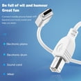 thumbnail image 4 of Universal KVM Switch Phone Connect Piano ADC Decoder Type C to USB 2.0 Electronic Organ Cable Printer Cable Printer Cord 3M, 4 of 8