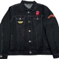 thumbnail image 1 of The Rolling Stones Veste en Jean Imprimée pour Adultes avec Sympathie au Dos, 1 of 2