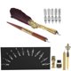 thumbnail image 3 of Feather Pen Set Calligraphy Writing Drawing Quill Dip Kit Vintage Art Craft CollectionSP248006R Wine Red, 3 of 5