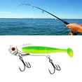 thumbnail image 2 of ZPAQI Metal Fishing Lures with Soft Paddle Tail Swimbaits Hard Metal Hard Baits, 2 of 11