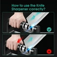 thumbnail image 5 of Electric Knife Sharpener - Professional 3-Stage Electric Knife Sharpener for Knives and Serrated Blades - Knife Sharpener Sharpens, Refines and Polishes, 5 of 5