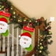 thumbnail image 5 of mfyjkho Adornos navideños para medias, bolsa de regalo para dulces navideños, medias de poliéster, rojas y verdes, juego de 2, 5 of 7