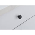 thumbnail image 2 of Elegant Decor Home Decorative Minu 1.3" Diameter Matte Black Mushroom Knob Multipack (Set of 10), 2 of 6