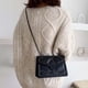 thumbnail image 3 of Bandolera de cuero para mujer Yinane cartera con hebilla portatarjetas gran capacidad correa desmontable Negro, 3 of 8