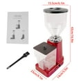 thumbnail image 5 of IVV Electric Coffee Bean Grinder, Stainless Steel Coffee Grinder, 19 Grind Settings, for Espresso/Pour Over/French Press Coffee Maker (Red), 5 of 8