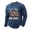 Blue, variant on 250Th Anniversary Casual Long Sleeve T Shirt Athletic Fit Crew Neck Mens Graphic Tees Army Green L