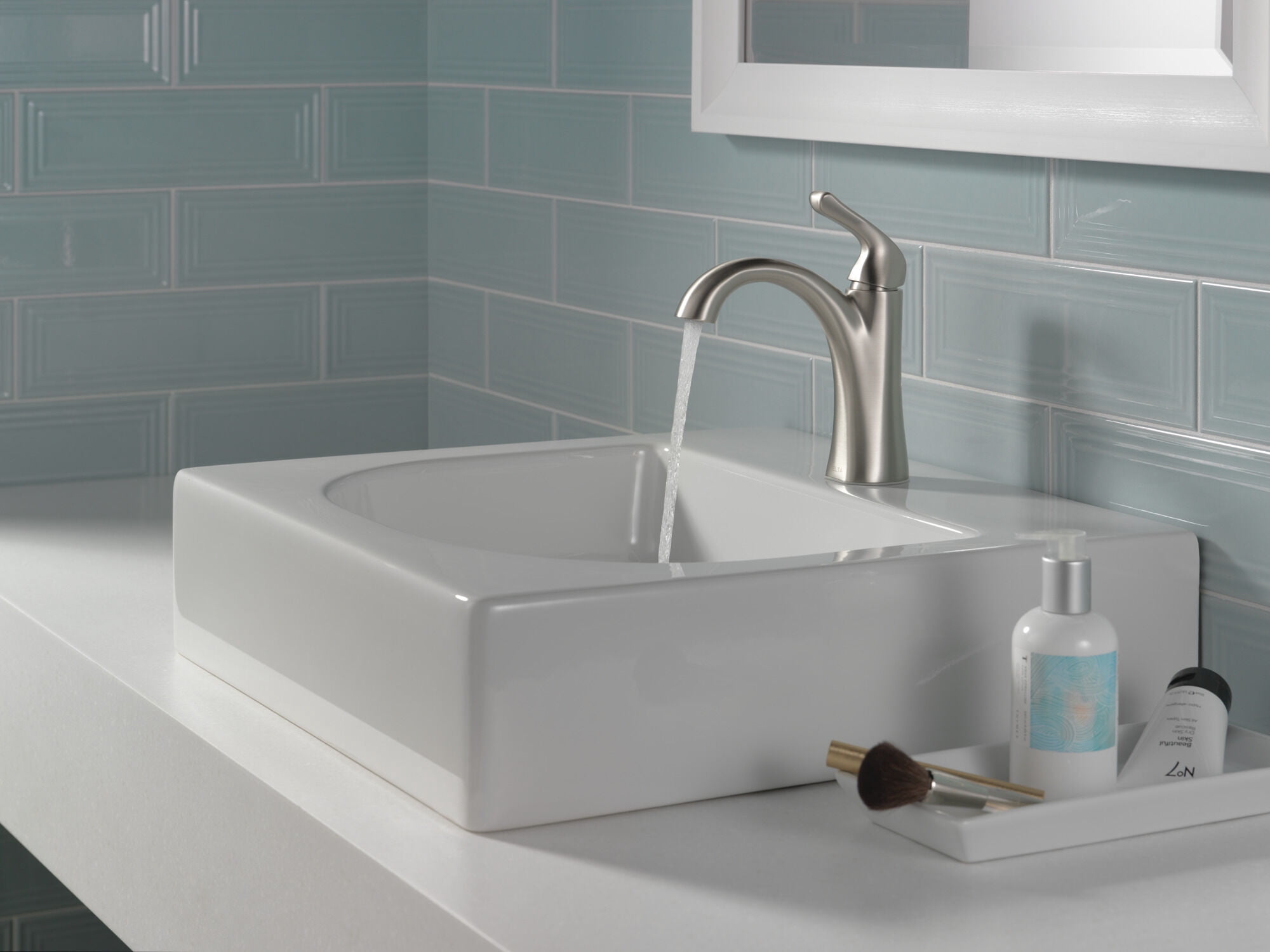 Delta Arvo Centerset Bathroom Faucet - 15840LF-SP - Spotshield Brushed Nickel