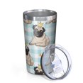 thumbnail image 2 of Pug with Crown 10oz Tumblers Stainless Steel Tumbler with Lid and Straw,Vacuum Insulated Double Wall Travel Tumbler Cups with Cleaning Brush for Coffee, Tea, 2 of 4