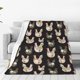 thumbnail image 1 of Balery Flowe Rooster Manta de Felpa Suave y Acogedora – Cobija de Franela Aterciopelada para Cama, Lavable y Cálida para Sofá, Mascotas, Transpirable-40"x30", 1 of 7