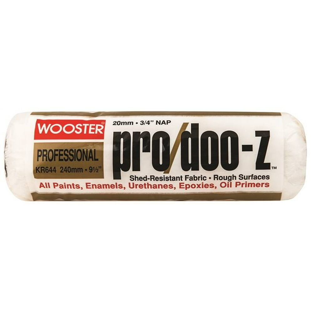Wooster PRO/DOOZ Shed Resistant Paint Roller Cover, 3/4 in Nap, 91/2