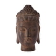 thumbnail image 1 of Estatua de cabeza de Buda, adorno artificial, colección de regalos de inauguración de la casa, meditación Marrón oscuro, 1 of 9