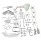 thumbnail image 4 of Simulación Gecko Modelo mayimx Halloween Figuras de animales 48 piezas, 4 of 9