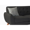 thumbnail image 3 of Poundex Furniture 2 Piece Fabric Sectional Sofa Set in Ash Black, 3 of 6