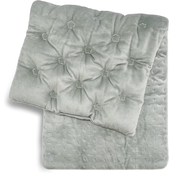 UNCN Microwaveable Heating Pad for Muscle Relief, Hot Cold Compress, Cramps, Joints, Neck Shoulder, Wide Grey